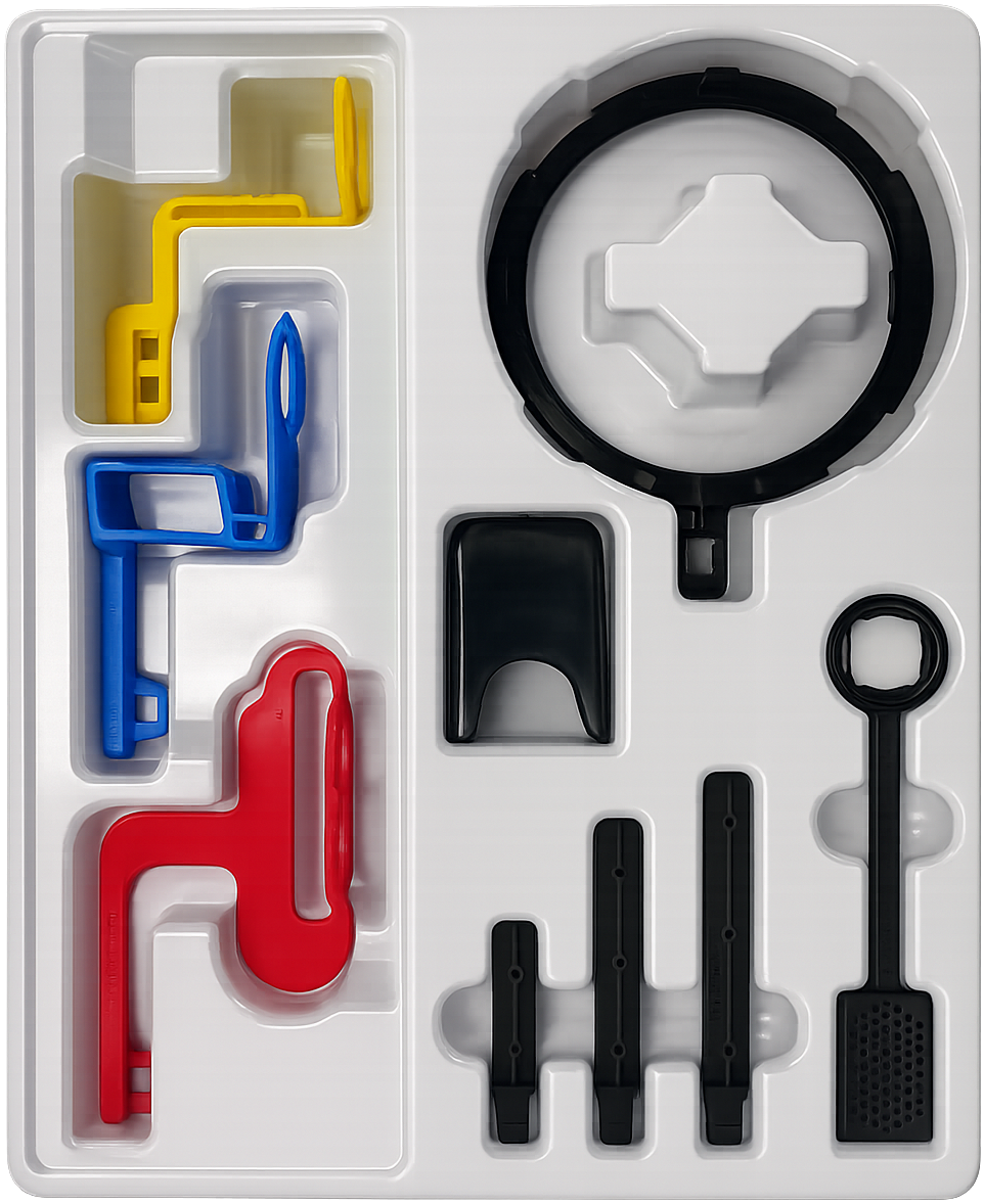 The complete Zero Profile holder set with positioning rings